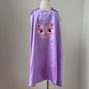 COSTUME | KIDS Purple Cat Print Cape